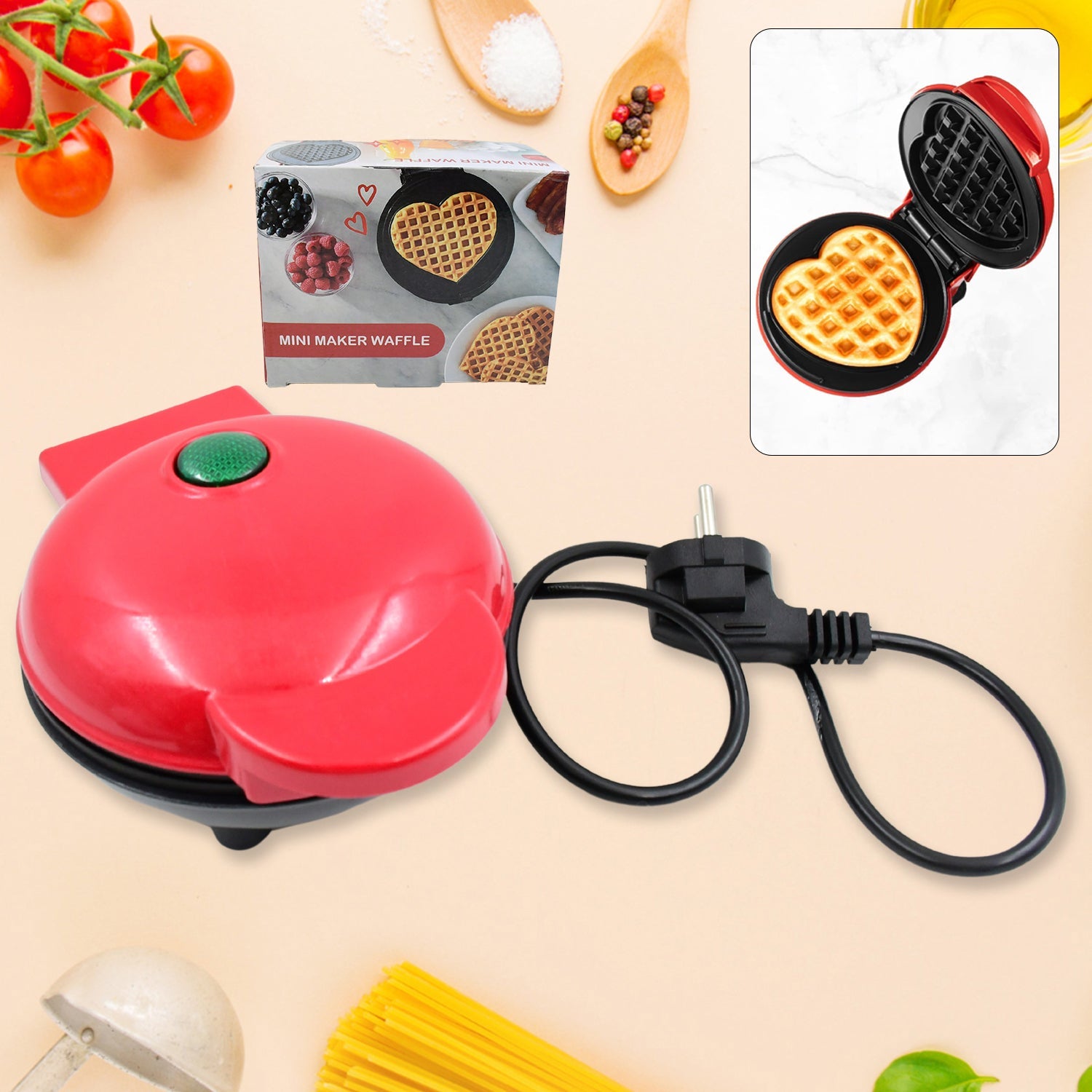 Mini Waffle Maker Machine Waffle Iron Home Appliances Kitchen Gift Easy To Clean, On-Stick Surfaces, Perfect Breakfast, Dessert, Sandwich, Pan Cakes, Paninis / Other Snacks Machine Mini Waffle Maker Machine Waffle Iron Home Appliances Kitchen Gift Easy To Clean, On-Stick Surfaces, Perfect Breakfast, Dessert, Sandwich, Pan Cakes, Paninis / Other Snacks Machine